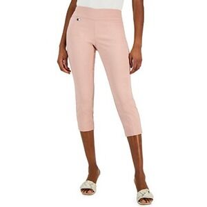 Alfani Capri Tummy Control Pull-On Pink Pants Womens Size 14 NWT